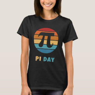 Vintage Sonnenuntergang 3.14 Frohen Pi-Tag T-Shirt