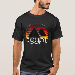 Vintage-Sonnenuntergang-Ägypten-T-Shirt Ägyptische T-Shirt