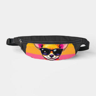 Vintage-Sonnenuntergang-Chihuahua Bauchtasche