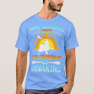 Vintage-Sonnenuntergang Einige Omas stricken echte T-Shirt
