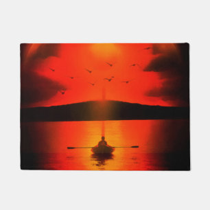 Vintage Sonnenuntergang Hoffnung auf Liebe ermutig Fußmatte