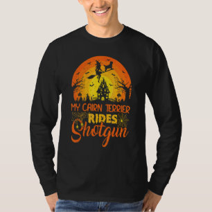 Vintage Sonnenuntergang Mein Cairn Terrier Hund fä T-Shirt