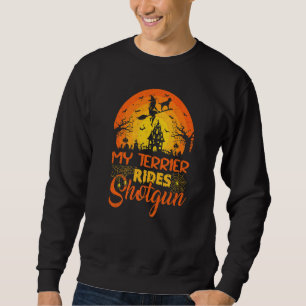 Vintage-Sonnenuntergang mein Terrier-Hund fährt Sc Sweatshirt