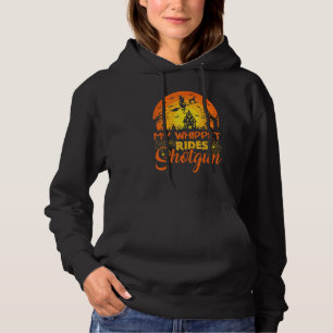 Vintage Sonnenuntergang Mein Whippet Hund fährt Sc Hoodie