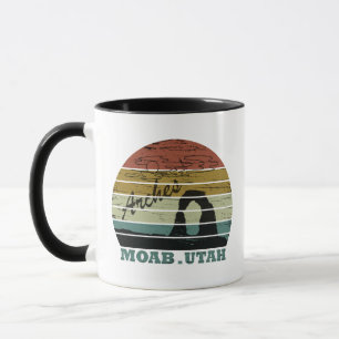 Vintage-Sonnenuntergang - Moab Utah - Arches-Natio Tasse