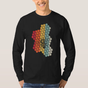 Vintage-Sonnenuntergang Retro-Imker Apiarian Imker T-Shirt
