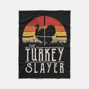 Vintage-Sonnenuntergang Retro-Stil Truthahnjagd Tr Fleecedecke