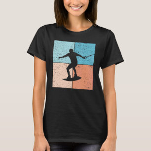 Vintage-Sonnenuntergang Retro-Wakeboarden Wake-Sur T-Shirt