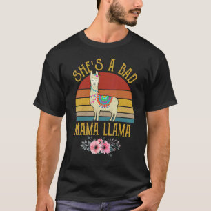 Vintage Sonnenuntergang Sie ist eine schlechte Mam T-Shirt