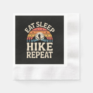 Vintage-Sonnenuntergang-Wanderung - Bergabenteuer Serviette