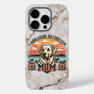 Vintage-Sonnenuntergangs-Serenität Labrador Retrie Case-Mate iPhone 14 Pro Hülle