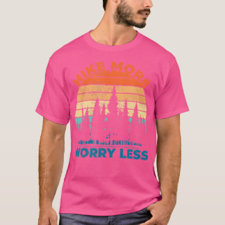 Vintage Sonnenuntergangswanderung macht sich wenig T-Shirt