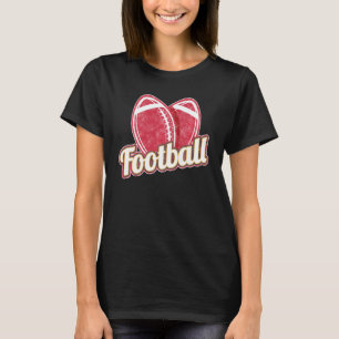 Vintage Sonntag Funday Klassischer Bogen Herz Ich T-Shirt