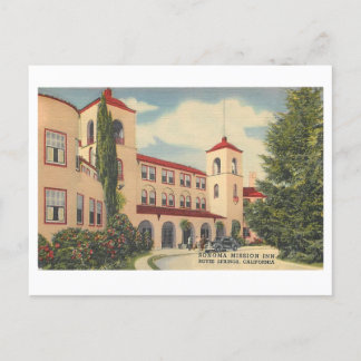 Vintage Sonoma Mission Inn Postkarte