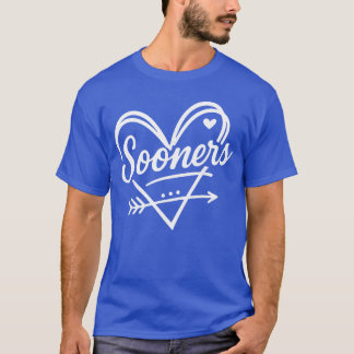 Vintage Sooner Heart Arrow Grafik-Geschenk für Män T-Shirt