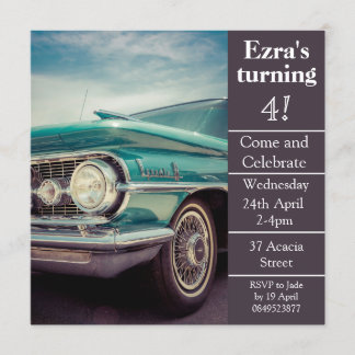 Vintage Sorgfalt-Geburtstags-Einladung Einladung