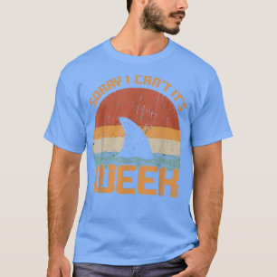 Vintage Sorry, ich kann nicht, es ist Woche, lusti T-Shirt