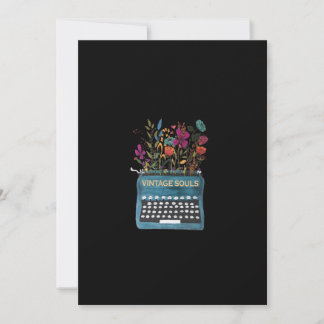Vintage-Soul-Schreibmaschine-Sublimation Dankeskarte