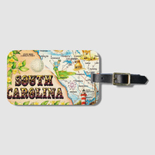 Vintage South Carolina Gepäckanhänger