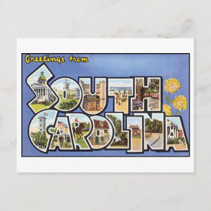 Vintage South Carolina Postkarte