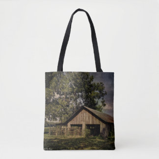 Vintage South Georgia Scheune All-Over-Print-Tasch