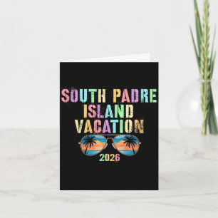 Vintage South Padre Island Urlaub 2026 Ferien Karte