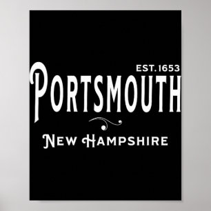 Vintage-Souvenir Nh Besuchen Sie Rtsmouth New Hamp Poster