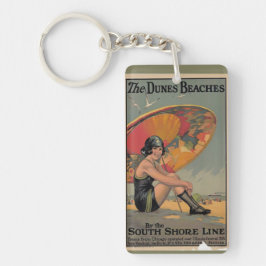 Vintage Souvenirs aus Chicago Schlüsselanhänger