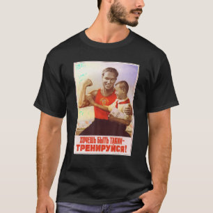 Vintage Sowjetära UdSSR Workout Fitness Retro Funn T-Shirt