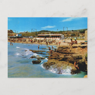 Vintage Spanien, Tarragona, Costa Dorada Postkarte