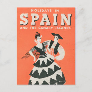 Vintage spanische Reisepostkarte Postkarte