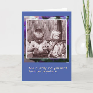 Vintage Spaß Blueberry-Kinderkarte Karte