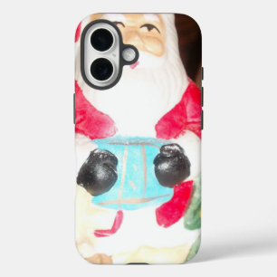 Vintage Spaß Santa mit Schnee Nostalgischer Feie iPhone 16 Hülle