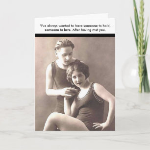 Vintage Spaßkarte Feiertagskarte