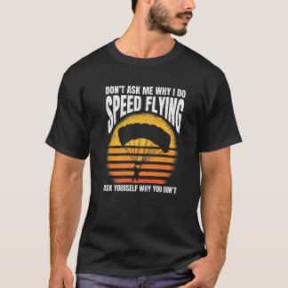 Vintage Speed Flying Pilot Paragliding Retro Gesch T-Shirt