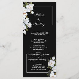 Vintage Speisekarte Programm