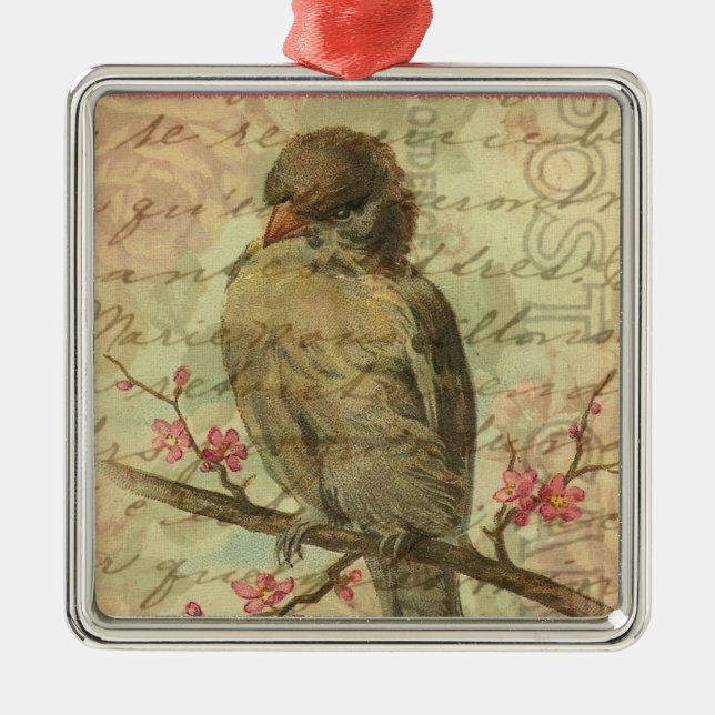 Vintage Sperling Silbernes Ornament (Vorne)
