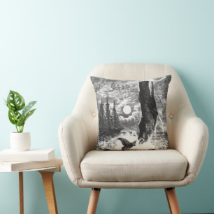 Vintage Spermienwale, Meerestiere Kissen