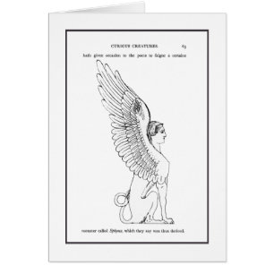 Vintage Sphinx-Abbildung