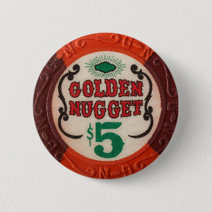 Vintage spielende Las- Button