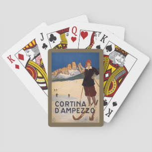 Vintage Spielkarten der italienischen Alpen