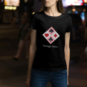Vintage-Spielkarten-Farben Damen-T-Shirt T-Shirt