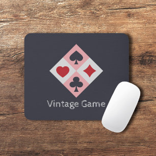 Vintage-Spielkarten-Farben-Mauspad Mousepad