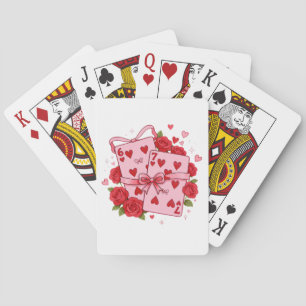 Vintage Spielkarten Herz Valentinstag Coquette Gi