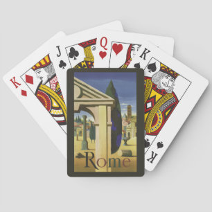 Vintage Spielkarten Roms Italien