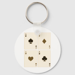 Vintage Spielkarten Schlüsselanhänger