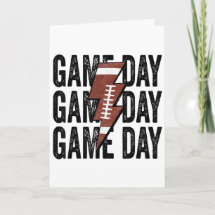 Vintage-Spieltag Football Blitz Funny Team Karte