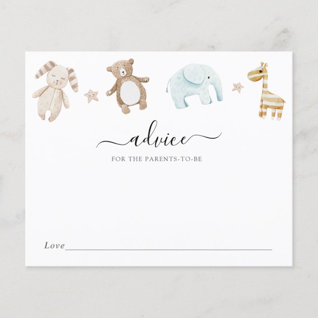 Vintage Spielzeugberatung für die künftigen Eltern (Vorderseite)