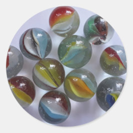 Vintage Spielzeugkatzenarben Runder Aufkleber