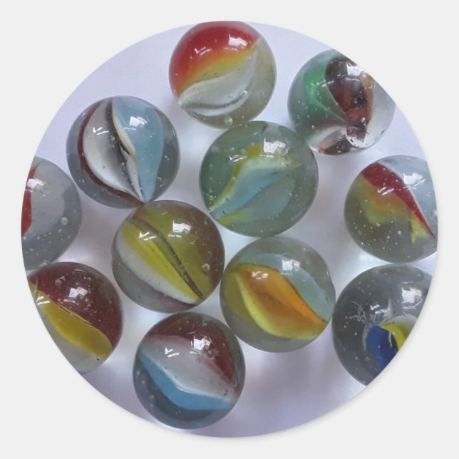 Vintage Spielzeugkatzenarben Runder Aufkleber (Vorderseite)